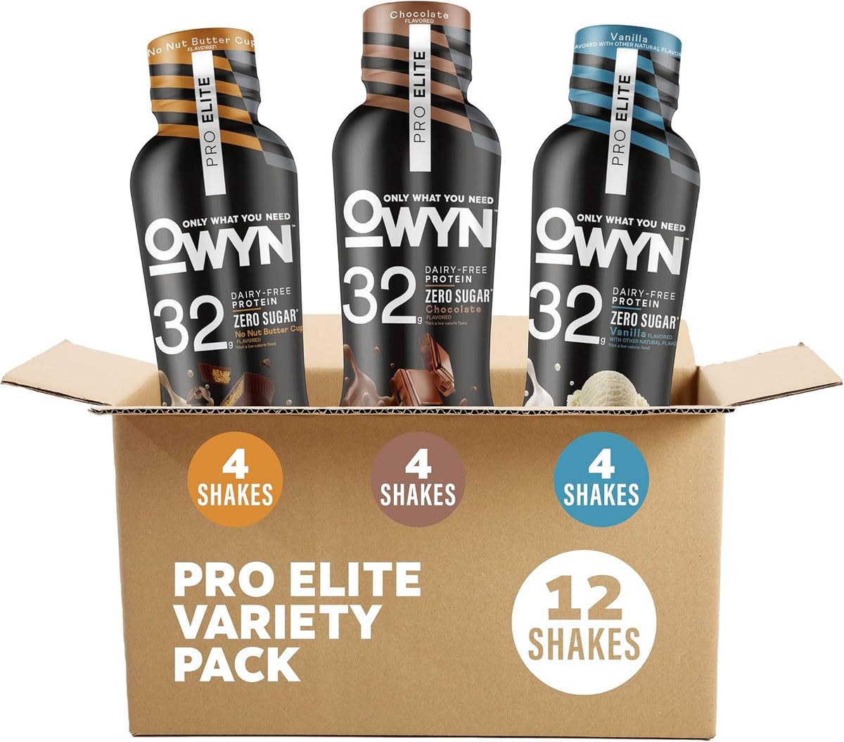 OWYN Only What You Need Pro Elite 32g Protein Shake Variety Pack, 12 Ct